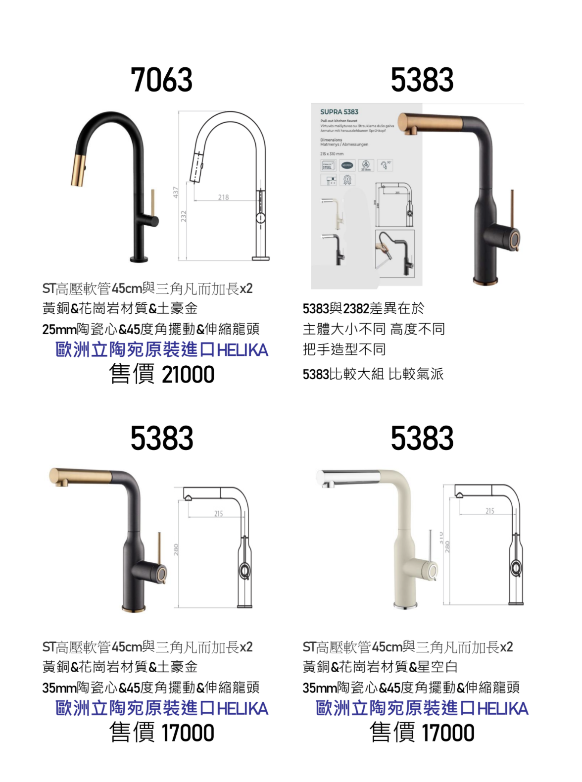 HELIKA立陶宛廚房龍頭目錄