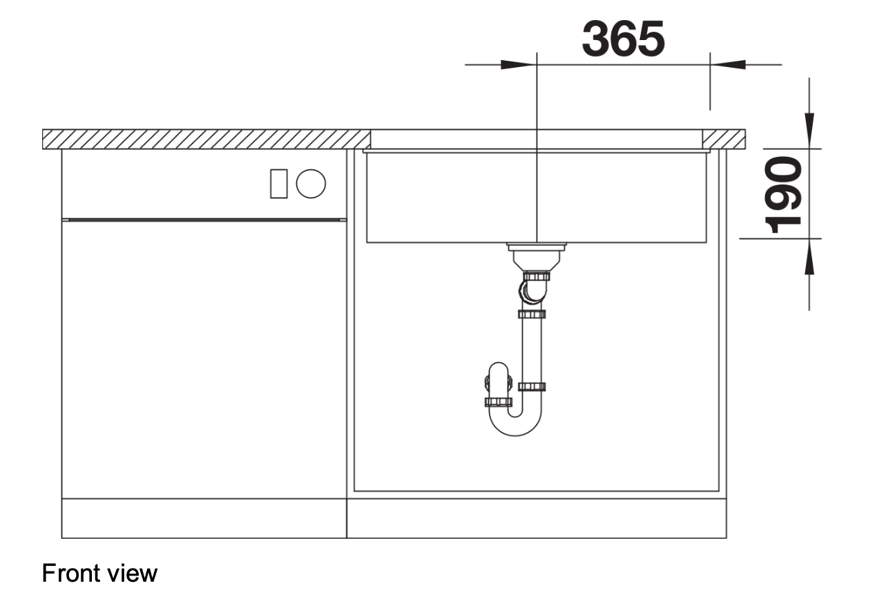 BLANCO SUBLINE 廚下安裝水槽