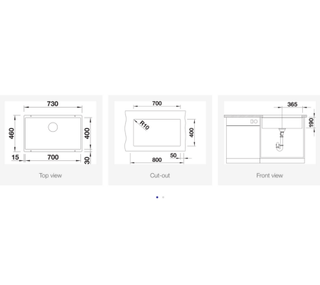 BLANCO SUBLINE 廚下安裝水槽