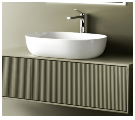 橢圓形檯面盆｜多尺寸選擇，黑白經典款