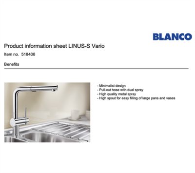 BLANCO LINUS-S 廚房伸縮龍頭